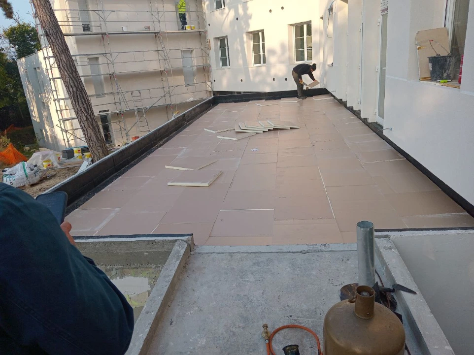 Réfection complète étanchéité toiture terrasse immeuble Paris 75